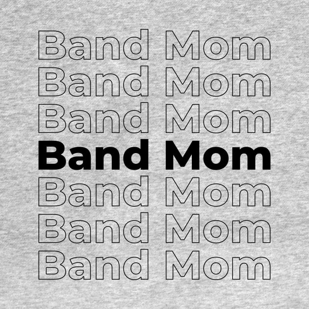 Band Mom Typography Text by PerlerTricks
